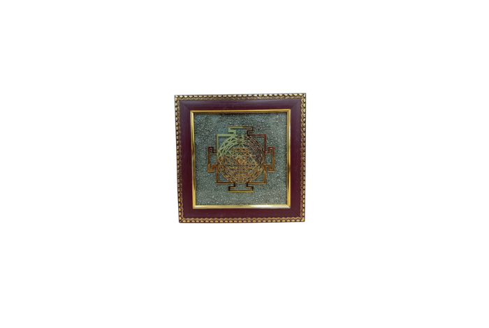 Pyrite Shree Yantra Frame